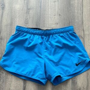 Nike Blue and Black Athletic Shorts